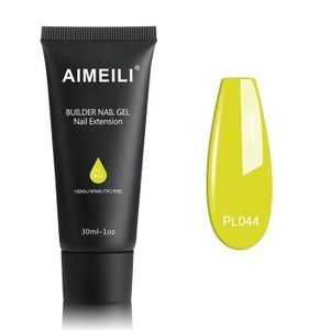 GEL UV ONGLES AIMEILI Faux Ongles Quick Building Gel Jaune 30ml Soak Off UV LED Nail Extension Builder Gel Vernis à Ongles Conseils-044