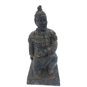 DÉCO ARTIFICIELLE Statuette guerrier chinois Qin 2 L, hauteur 11 cm,