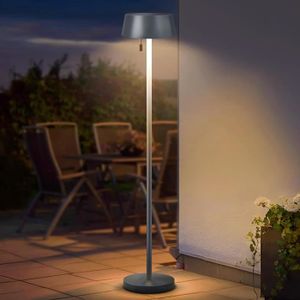 LAMPE DE JARDIN  Lampadaire Exterieur Sur Pied Pour Terrasse - H462 - LED - Métal - Rechargeable USB - 500Lm Lumens