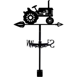 GIROUETTE - CADRAN Machine agricole girouette girouette en Fer forgé girouette de Toit Panneau de Direction de Jardin girouette de Vent Design A18