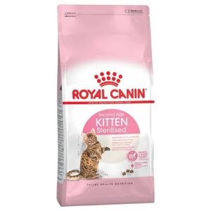 CROQUETTES 2 x 400 g Royal Canin Chaton stérilisé complète Chat Nourriture Vendu par Maltby de