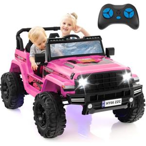 Voiture électrique enfant DREAMADE - Rose - Télécommande, musique, système  d'absorption des chocs - Cdiscount Jeux - Jouets