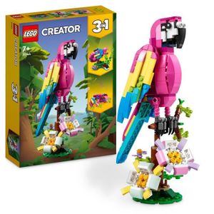 ASSEMBLAGE CONSTRUCTION LEGO CREATOR - EXOTIC PINK PARROT (31144)