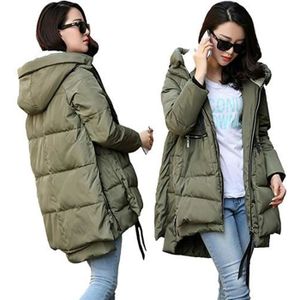 DOUDOUNE Doudoune Femme Épaissir Parka Manteau à Capuche mode Hiver Chaud Automne Hiver Vert