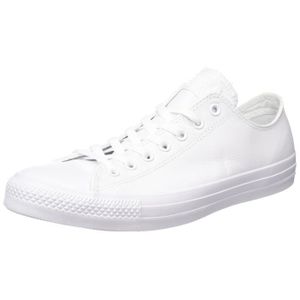 converses blanches cuir femme