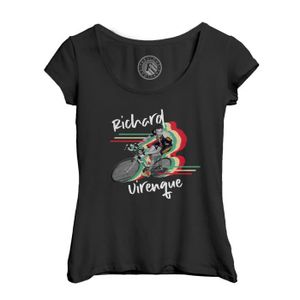 MAILLOT DE CYCLISME T-shirt Femme - Fabulous - Richard Virenque Vintage Vélo France Cyclisme Tour - Manches courtes - Noir