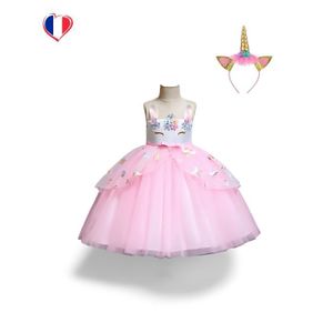 Robe Licorne En Maille Arc-en-ciel Pour Enfants, Costume De Carnaval, Robes  De Fête D'anniversaire Pour Filles - Robes - AliExpress