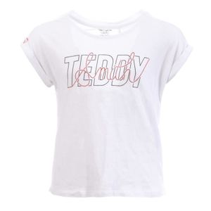 T-SHIRT T-shirt Blanc Fille Teddy Smith Tobalu