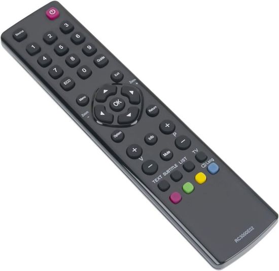 GOUYESHO RC3000E02 06-RC3000E-RM202AA 04TCLTEL0223 Télécommande de remplace pour Thomson TCL LCD LED TV 40FT2253 48FA3203 55FT5643 24FW4325 32FU5253 32HZ5233 32HW3324 40FS5246 40FW3253 55FU4243
