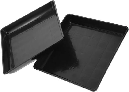 Lot De 12 Soucoupes Carrées Pour Plantes - 18x18cm, Pour Pots Intérieur Et Extérieur, Protection Sol Et Meubles - 4