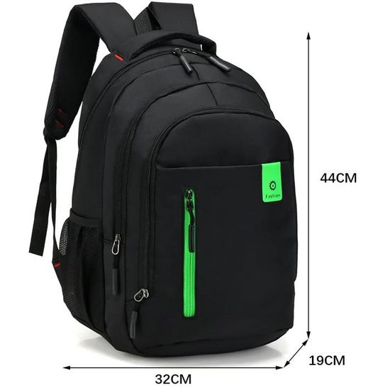 Sac à dos pour ordinateur portable en toile sac d'ordinateur de