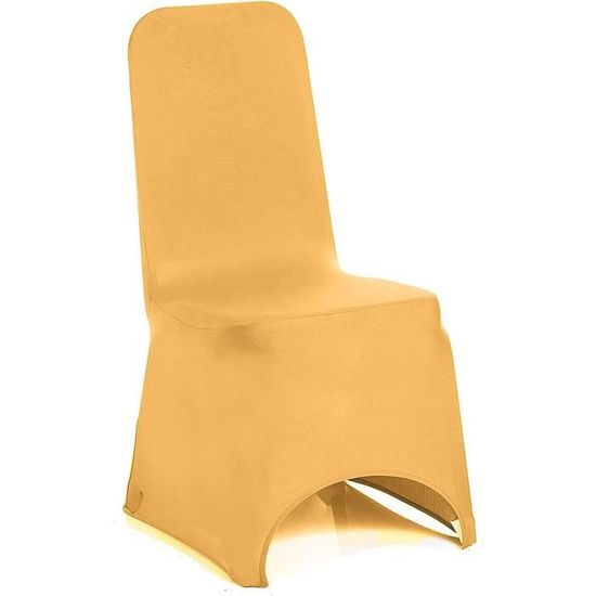 Lot de 50 housses de chaise forme universelle, élastiques, amovibles