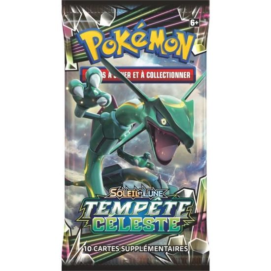 Booster Pokemon Soleil Et Lune 7 Tempete celeste 10 Cartes A Collectionner Francaise