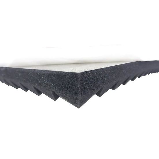 Mousse Acoustique AKUSTIK LINE (env. 1 M2) En Mousse Pyramidale De 5 Cm