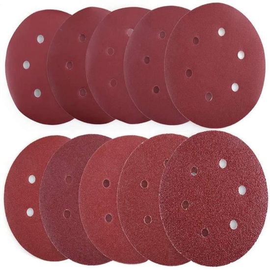 Tampons De Protection UPWOOD Pour Plateau De Ponçage - Lot De 4, Diamètre 150 Mm, 49 Trous - Compatible Machines Pneumatiques Et électriques