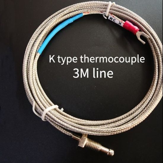 Sonde Thermocouple Type K - Longueur 1 M, Plage -50 à 400°C - Compatible Avec Nombreux Thermomètres