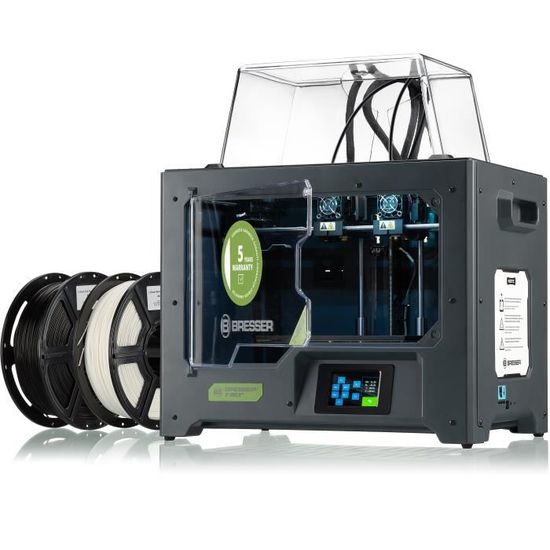 Imprimante 3D à 2 extrudeuses BRESSER T-REX²