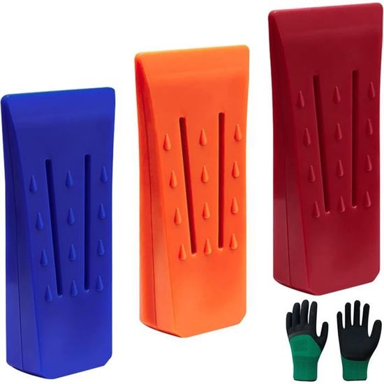 Lot 4 Coins D'Abattage 6 Pouces ABS + Sac – Coins Éclateurs Tronçonneuse Pour Abattage Sécurisé