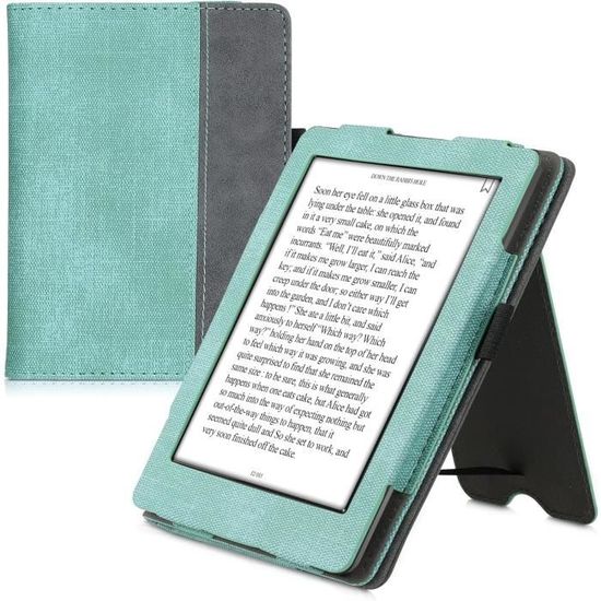 Étui De Protection Pour Liseuse Kobo Clara HD - Motif Hibou Turquoise/marron/menthe - Fermeture Magnétique