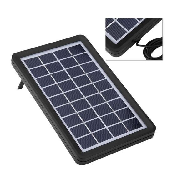 Panneau Solaire - QIILU - Monocristallin 10W - 18V - IP65 Étanche - Compact et Portable Panneau Solaire - QIILU - Monocristallin 10W - 18V - IP65 Étanche - Compact et Portable