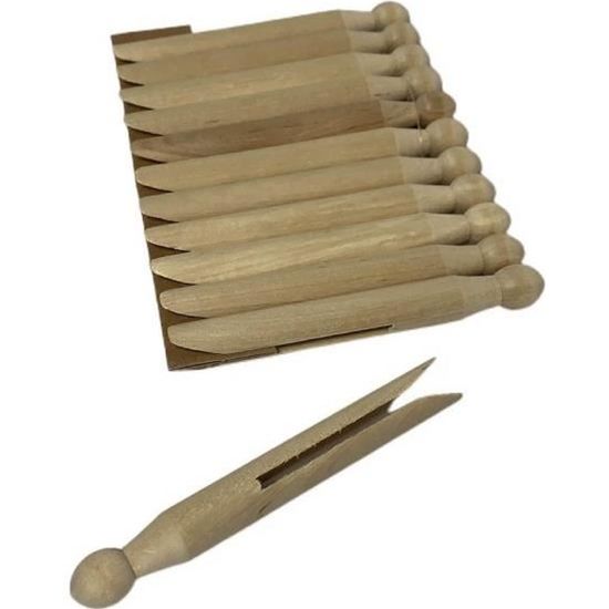 Pinces à Linge à Tête Ronde En Bois De Hêtre | Manufactum