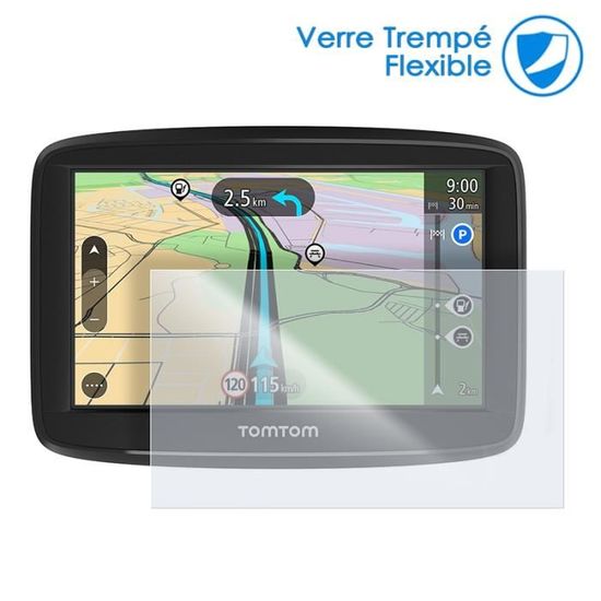 Protecteur écran AtFoliX FX-Hybrid-Glass Pour TomTom Start 52 - 9H, Anti-choc, Neuf Allemagne