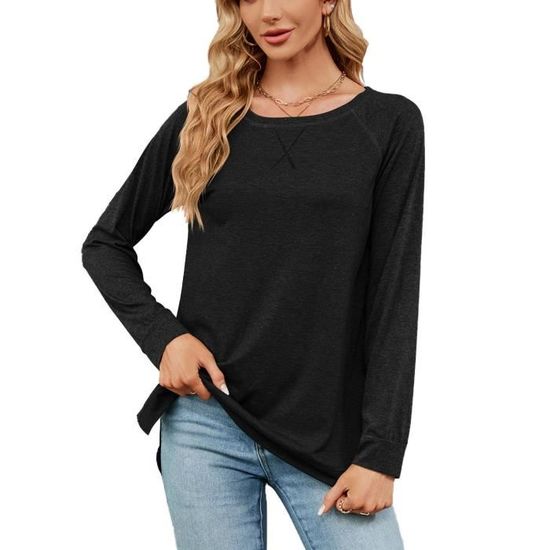 Shownicer Sweat Shirt Femme Sweatshirt Fille sans Capuche Casual Lâche Shownicer Sweat Shirt Femme Sweatshirt Fille sans Capuche Casual Lâche