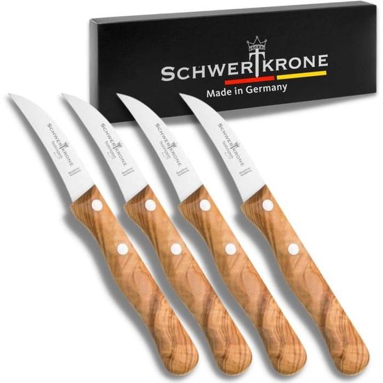 Set De Couteaux D'office Solingen 7 Pièces - Acier Inoxydable - Pour Fruits, Légumes, Viande - Fabriqué En Allemagne