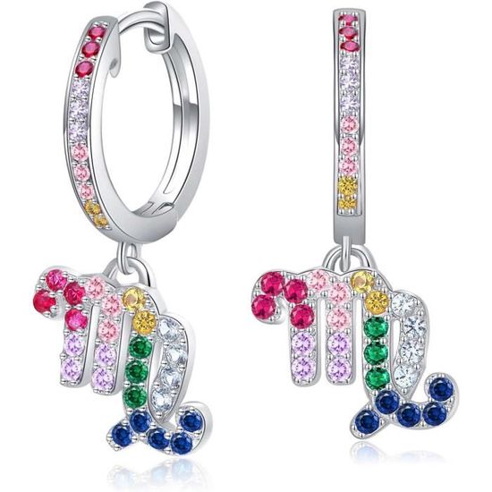 Boucles d’oreilles jaunes et bleues