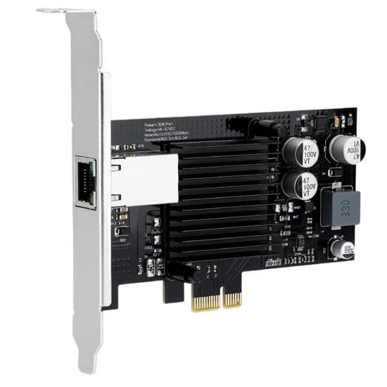 Carte RéSeau PCIE PCIE X1 à RJ45 Gigabit Ethernet à un Seul Port Carte ...