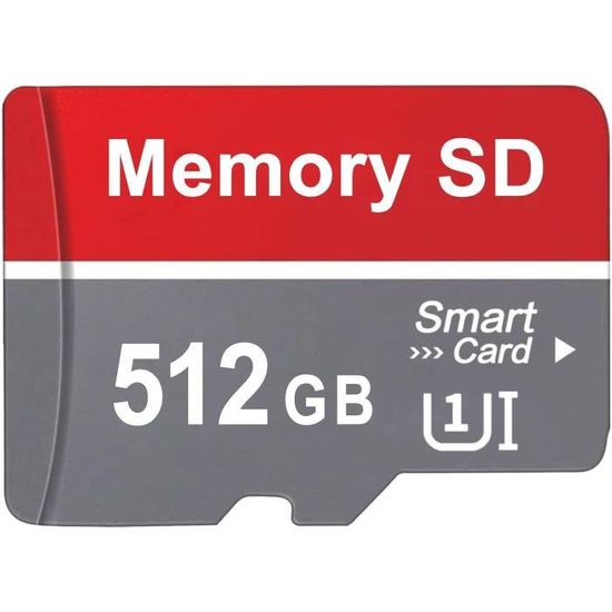 Carte Micro SD 512 Go - 512 Go Carte Mémoire Micro SD Étanche haute vitesse  Mini Carte SD avec[S482]