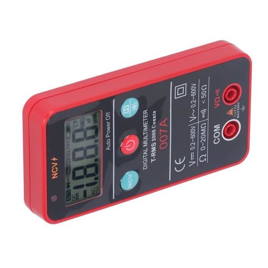 Testeur De Tension Numérique Stylo - Détecte AC/DC 12V à 220V - Écran LED Bleu - Pour Dépanner Circuits électriques Maison - Outil électrique De Base