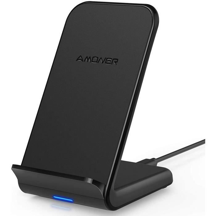 Chargeur sans Fil, Charge Rapide sans Fil 15W, Universel certifié Qi, Chargeur à Induction Compatible avec iPhone, Huawei, Samsung,