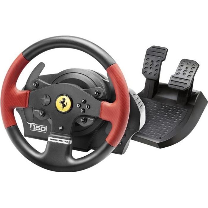 Thrustmaster T80 Ferrari 488 GTB Edition Noir Volant + pédales Numérique  PlayStation 4 sur