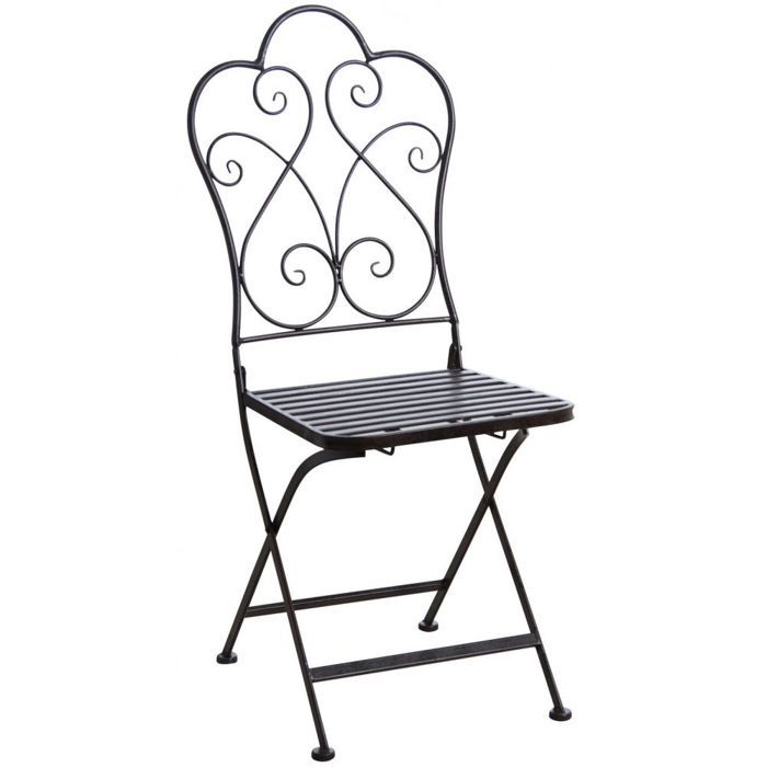 Chaise de terrasse pliante marron