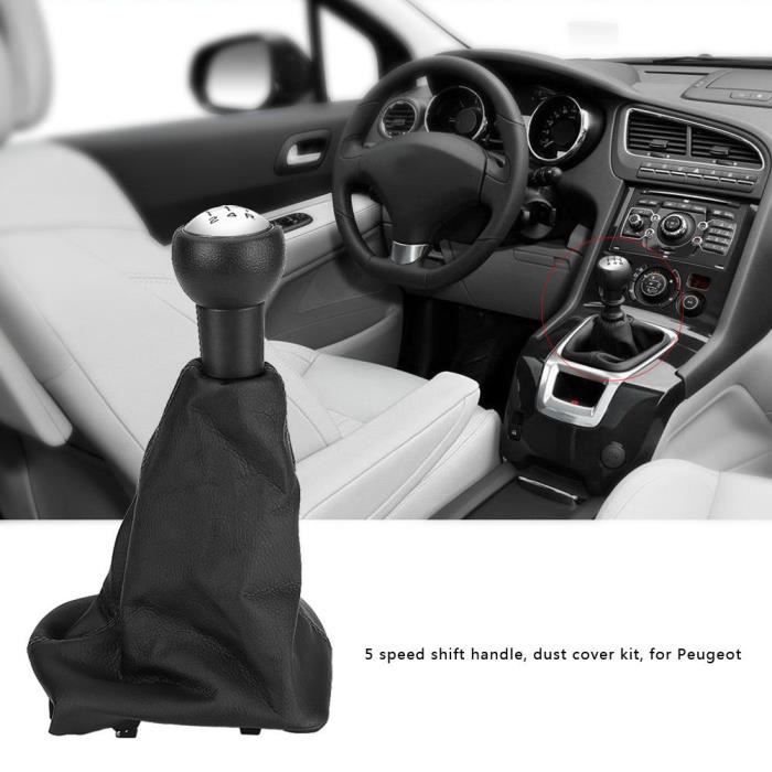 Vitesses Soufflet Pommeau Levier de Vitess Pour PEUGEOT 207 307 406