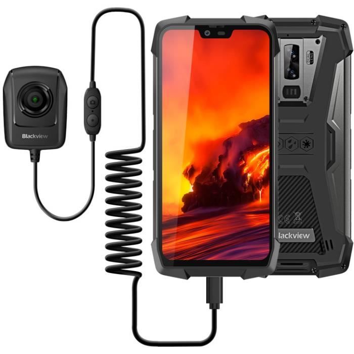 Smartphone Blackview BV9700 Pro Étanche 6Go +128Go Écran 5.84- 8 Core Téléphone portable 4G Android 9.0 - Noir
