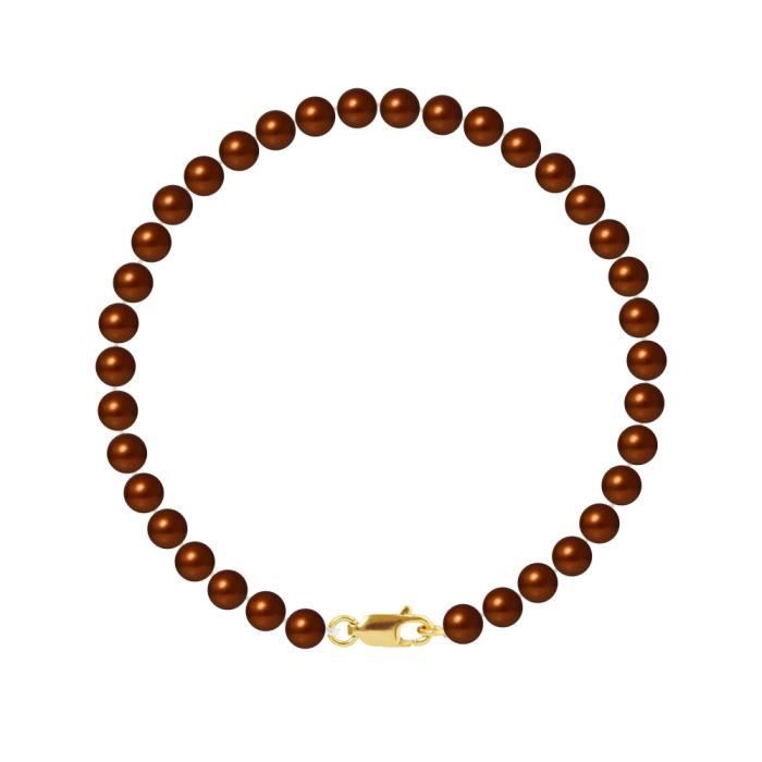 PERLINEA Bracelet Perles de Culture et Or Jaune 375° Femme