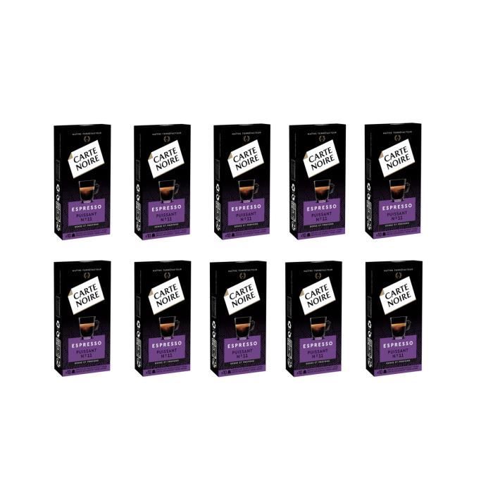 100 Capsules - Café Carte Noire- Espresso Puissant N°11