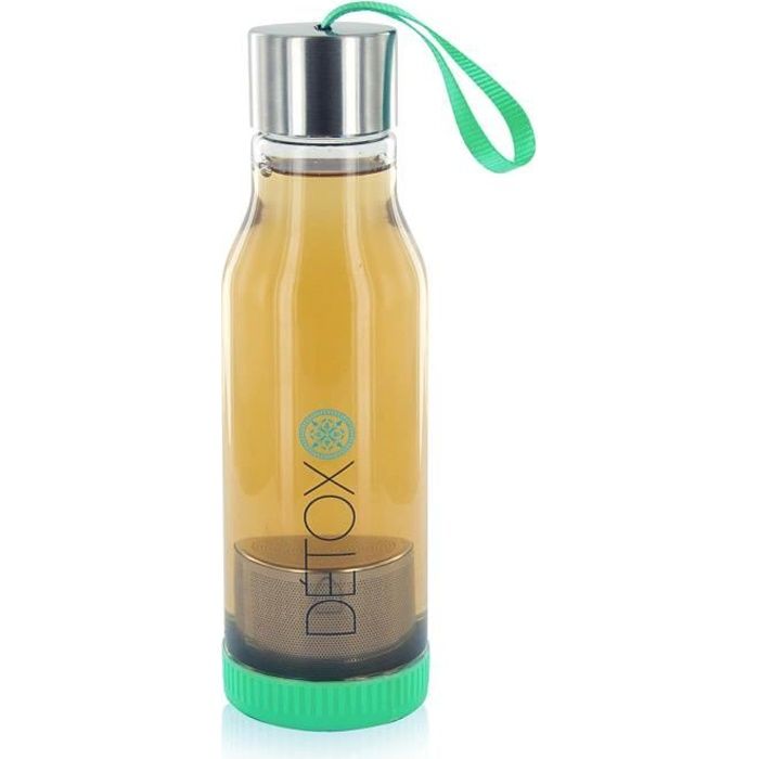 Bouteille Détox Infuseur à Thé 500 ml - Vert