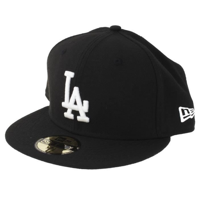 New Era Casquette - BASIC LA Dodgers noir / blanc