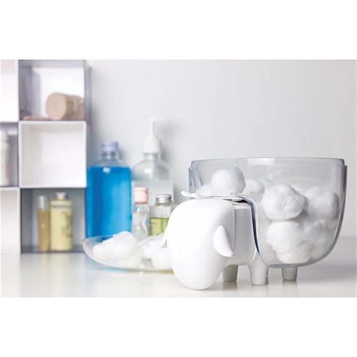 Boîte à Coton Mouton Blanc/Transparent Transparent,Blanc
