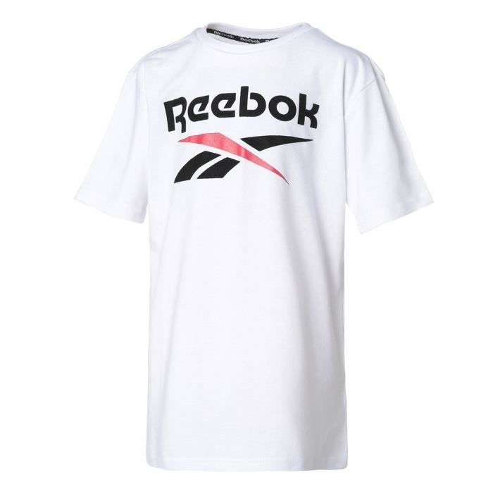 Teeshirt garçon REEBOK - Blanc - logo Classic
