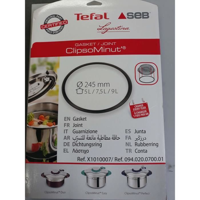 JOINT DE COCOTTE CLIPSO MINUTE 5L/7.5L/9L DIAMETRE 245MM ,X1010007