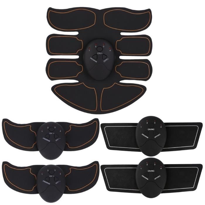 Musculaire Rechargeable Stimulateur EMS Abdominale Abdos Appareil Musculation Bras Abdomen Dos Jambe Cuisse pour Hommes et Femmes