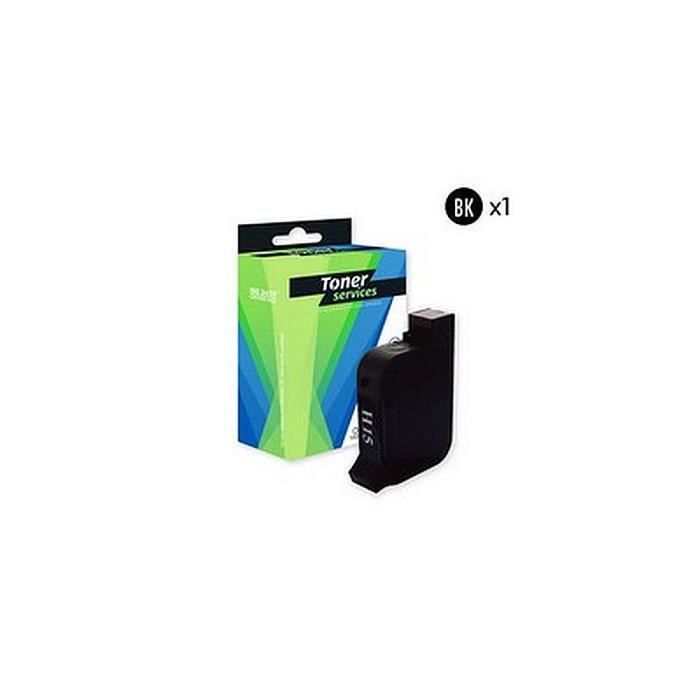 Cartouche dEncre Noire marque Toner Services équivalent à HP 15 - HP C6615D 500 25