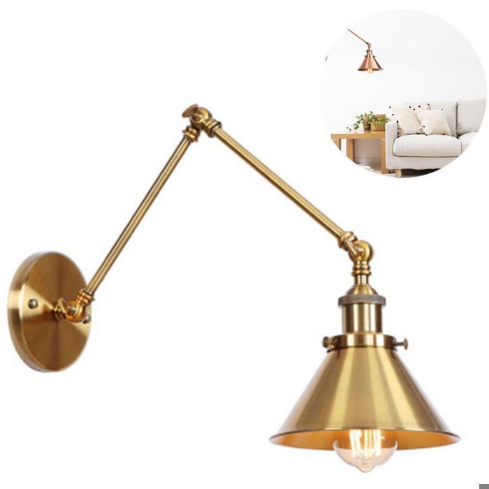 Lampe Murale Avec Abat-jour En Tissu, Luminaires Muraux Rétro, Lampe De