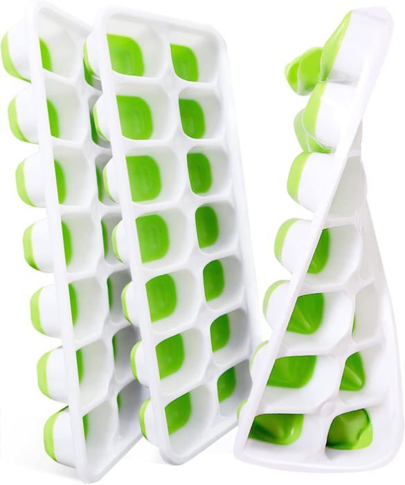 Bac à Glaçons Rond En Silicone Rose Pour Congélateur, Whisky, Thé, Cocktail, Café, Boisson (vert