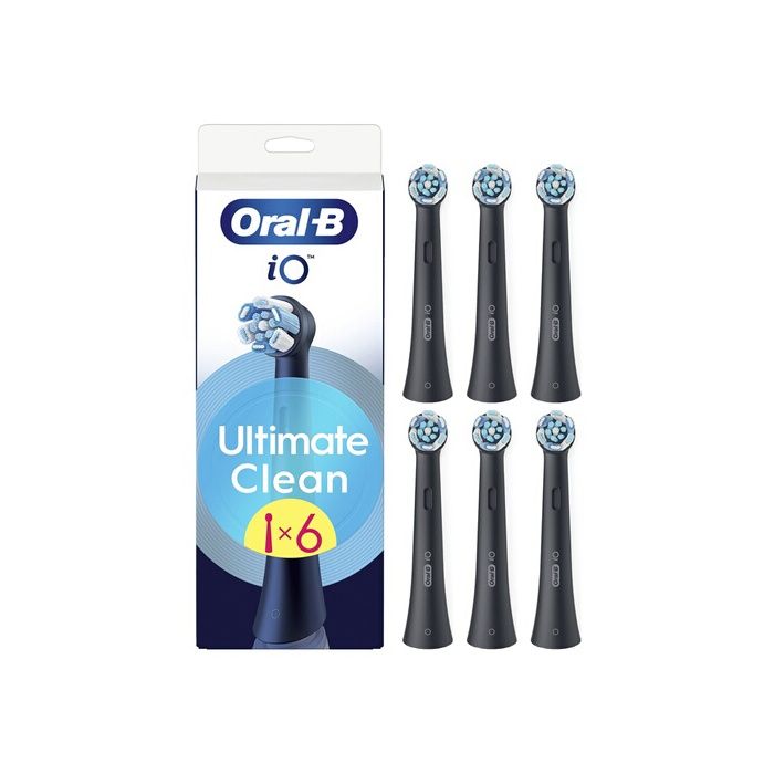 Lot De 6 Brossettes Dentaires ORAL-B IO Ultimate Clean Blanc - Pour Brosse à Dent électrique IO