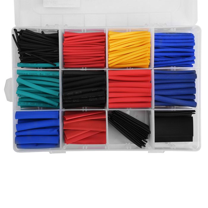 Lot De 15 Embouts Thermorétractables 15mm ID X 45mm Avec Adhésif Étanche 3:1 - Protection Câbles Électriques Noirs